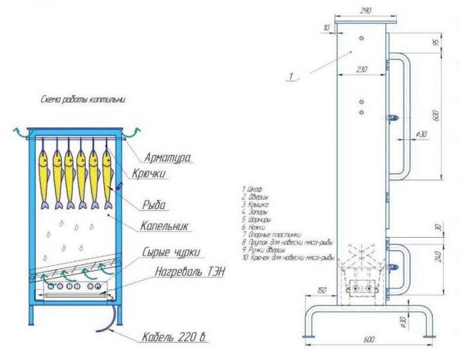 Коптильня холодного копчения своими руками — чертежи, размеры и инструкция по строительству