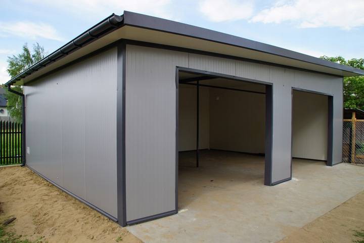 Как построить гараж из сэндвич-панелей