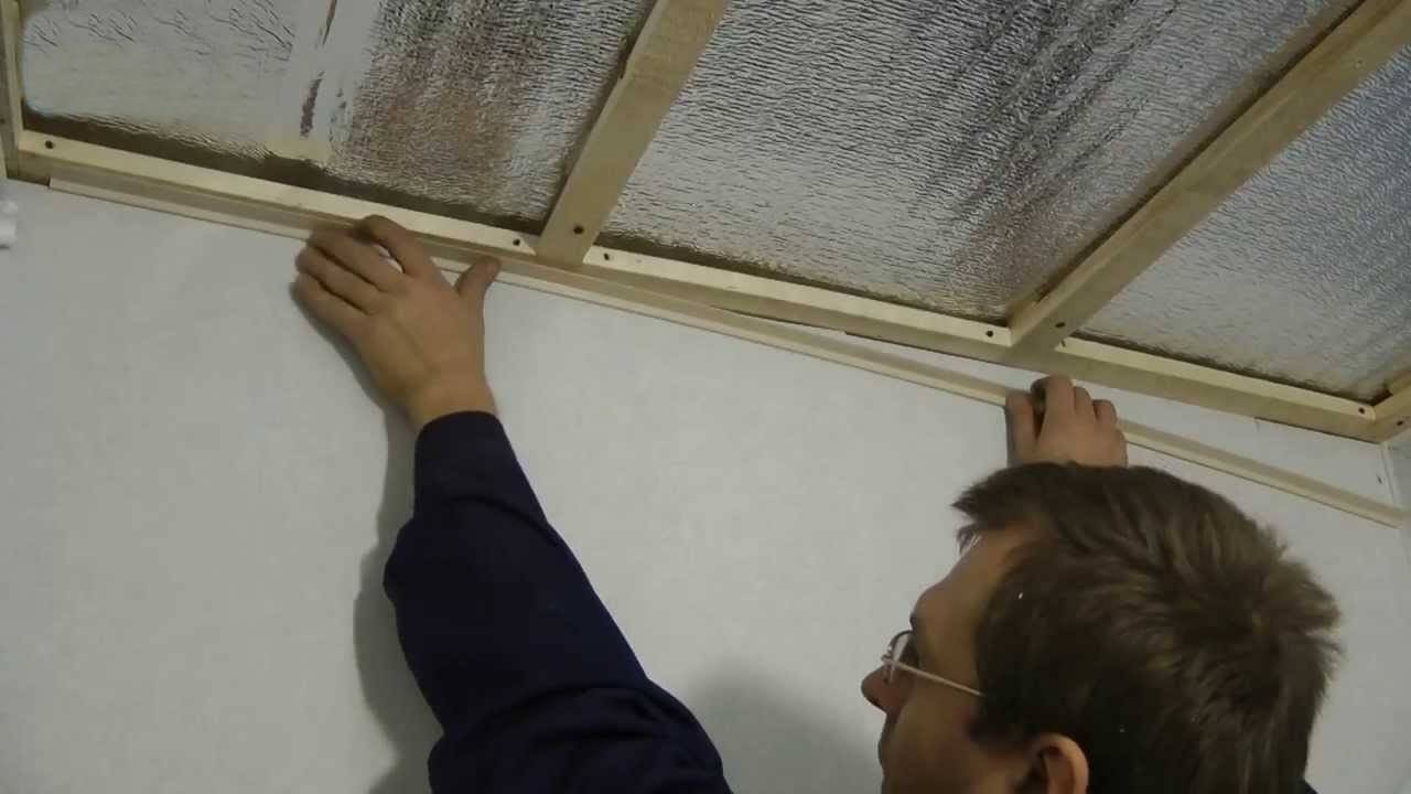 Как сделать своими руками потолок из пластиковых панелей