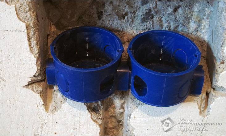 Простые способы установки подрозетников