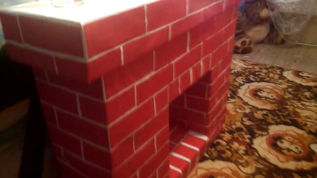 Камин из картона своими руками: пошаговая инструкция