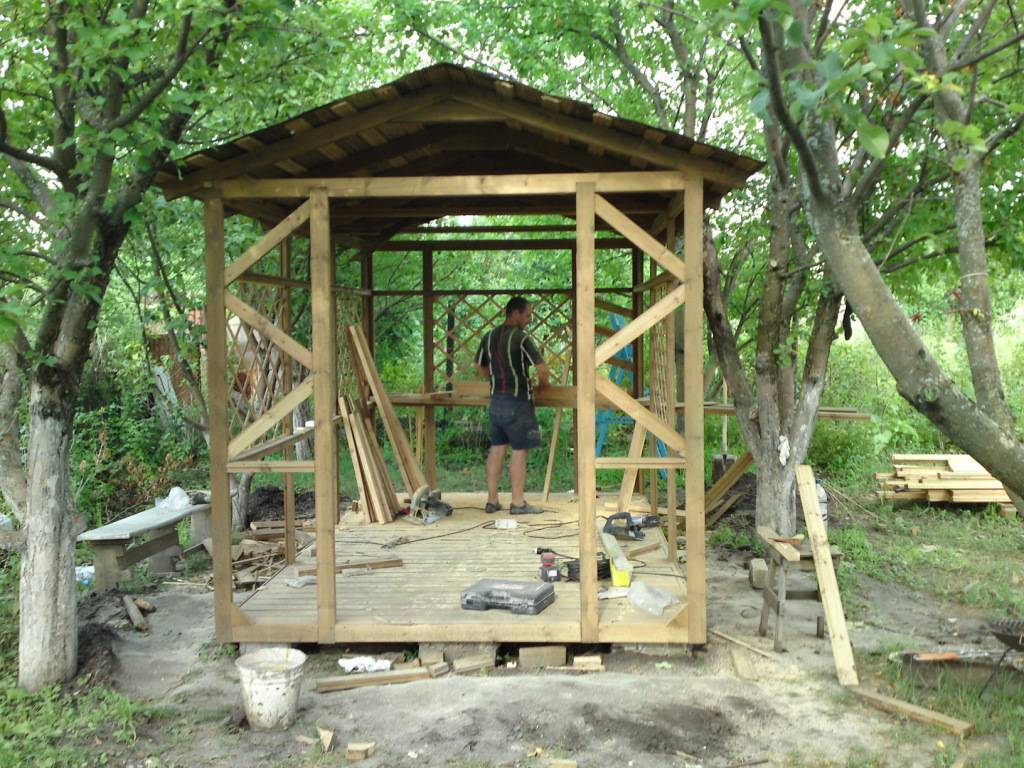 Проекты беседок: 120 фото лучших проектов с чертежами, схемами и эскизами. выбор материалов для строительства своими руками