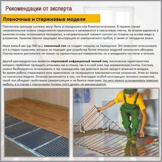 Как установить теплый электрический пол своими руками видео. видео: электрические теплые полы своими руками