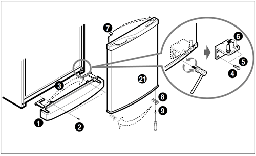 Холодильник «Стинол-104» — переустановка дверей с заменой уплотнителей