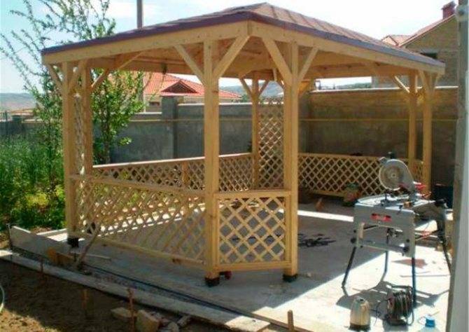 Беседка своими руками - пошаговая инструкция с фото - строительство и ремонт
