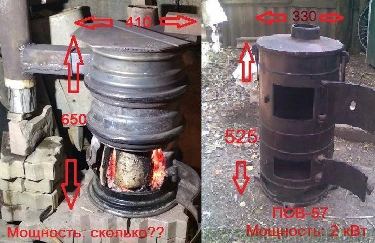 Буржуйка для гаража из старых дисков: делаем печь буржуйку своими руками
