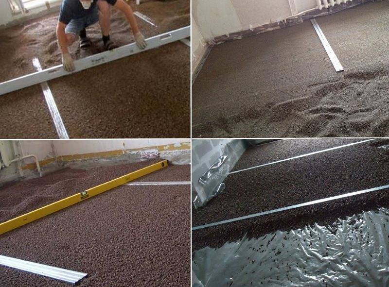 Сухая стяжка пола своими руками: инструкция