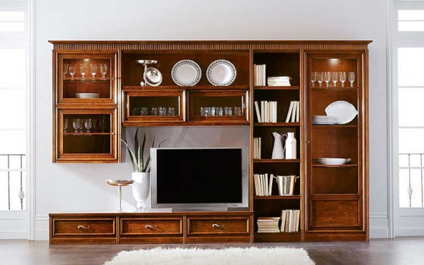 70 современных стенок-горок в гостиную: новинки с фото