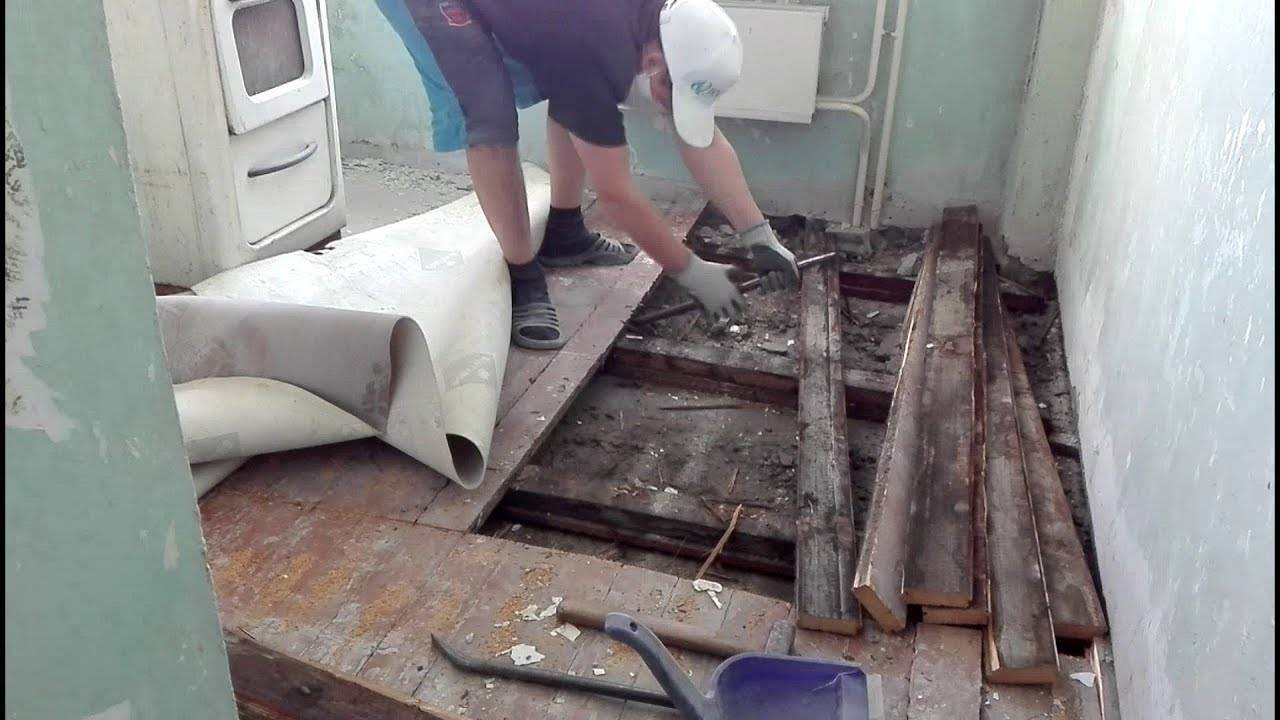 Этапы ремонта деревянного пола