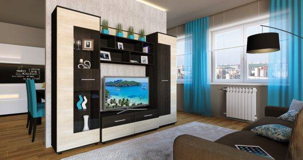 70 современных стенок-горок в гостиную: новинки с фото