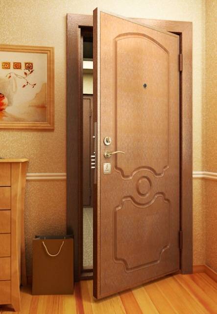 Внутреннее открывание входной двери