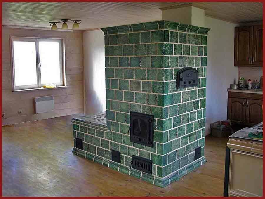 Облицовка печи керамической плиткой своими руками: 4 основных способа укладки