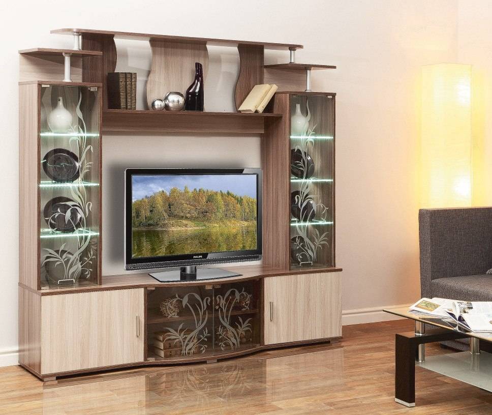 70 современных стенок-горок в гостиную: новинки с фото