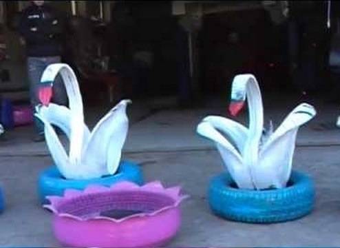 Поделки из шин своими руками - красивые, функциональные и практичные поделки из автомобильных покрышек (видео + 50 фото)