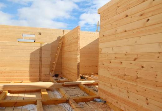 Возведение внутренних стен