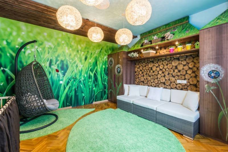 Искусственный камень в интерьере прихожей, кухни, спальни, лоджии: фото + инструкция по декорированию стен