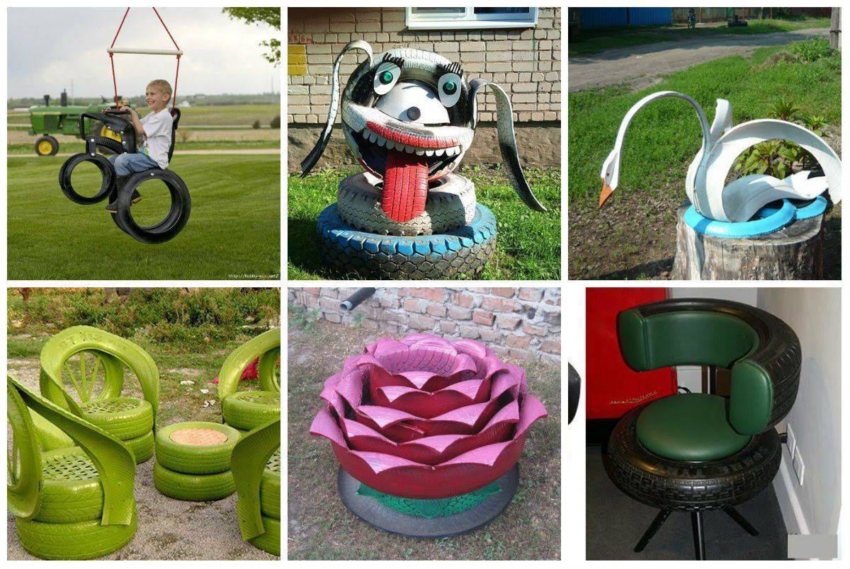 Поделки из шин своими руками - красивые, функциональные и практичные поделки из автомобильных покрышек (видео + 50 фото)