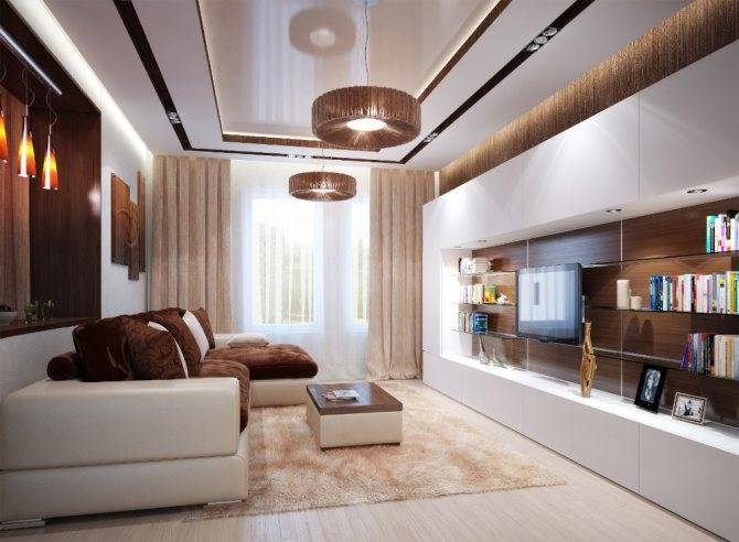 70 современных стенок-горок в гостиную: новинки с фото