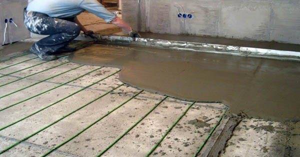 Как залить правильно теплый пол: способы заливки водяного пола