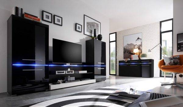 70 современных стенок-горок в гостиную: новинки с фото