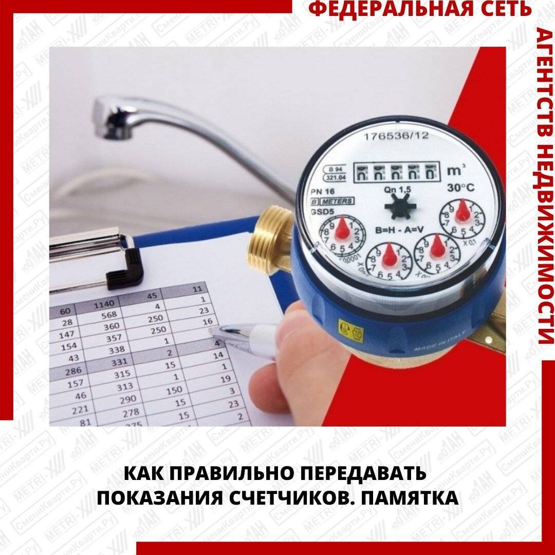 Показания воды жку: правила подачи, влияние на расчет