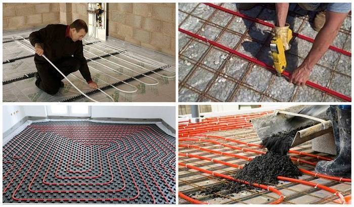 Как сделать теплый пол в частном доме своими руками – виды, правила монтажа, пошаговое руководство