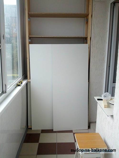 Как сделать шкаф на балконе своими руками: пошаговая инструкция + фото