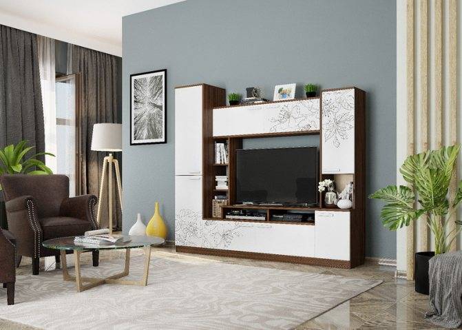 70 современных стенок-горок в гостиную: новинки с фото