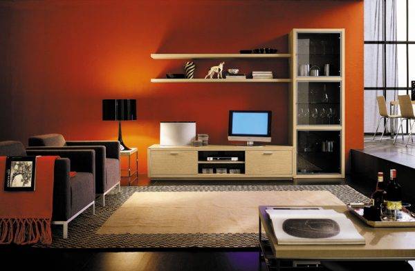 70 современных стенок-горок в гостиную: новинки с фото